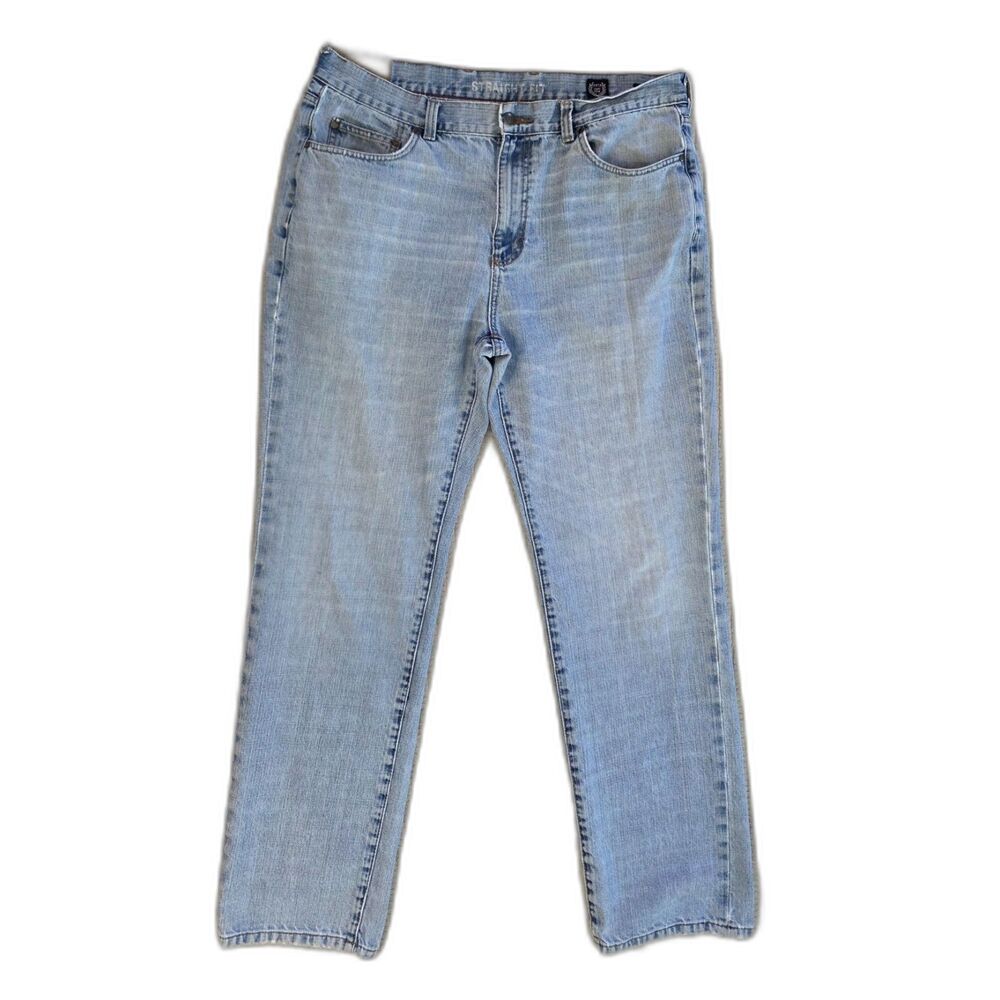 Chaps Ralph Lauren Denim Straight Fit Jeans Men's Size 36x34 Vintage light Wash